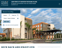 Tablet Screenshot of fourpointspuntacanavillage.com